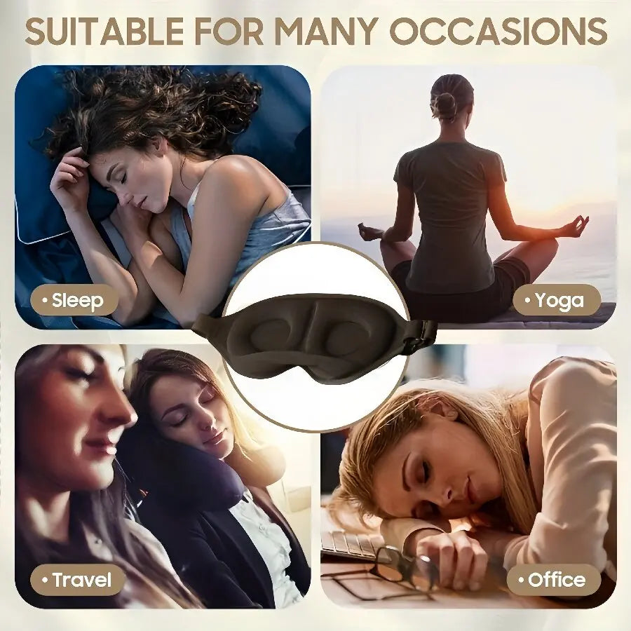 SomnaForm™ – 3D Ergonomisch Oogmasker voor Ultieme Nachtrust