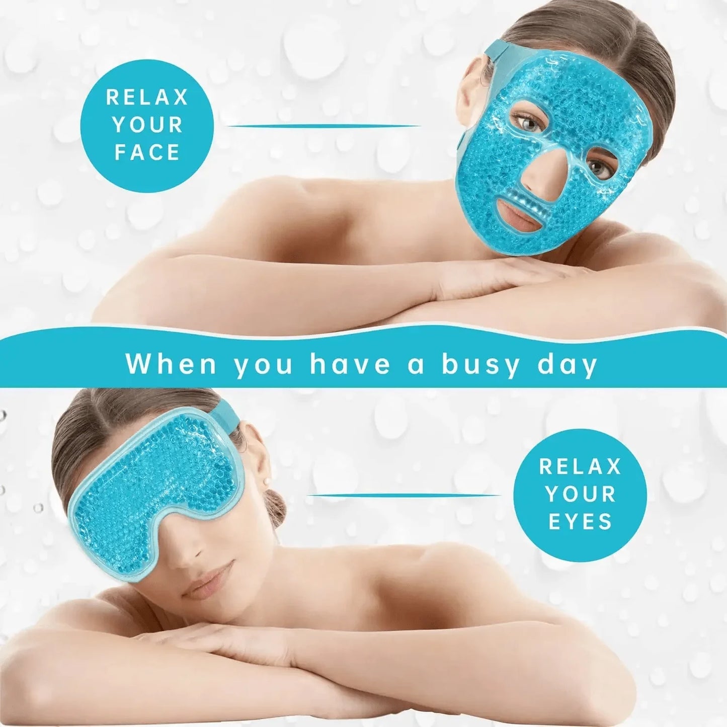 Frostéa™ – Warm & Koud Therapie Gelmasker voor Gezicht & Ogen