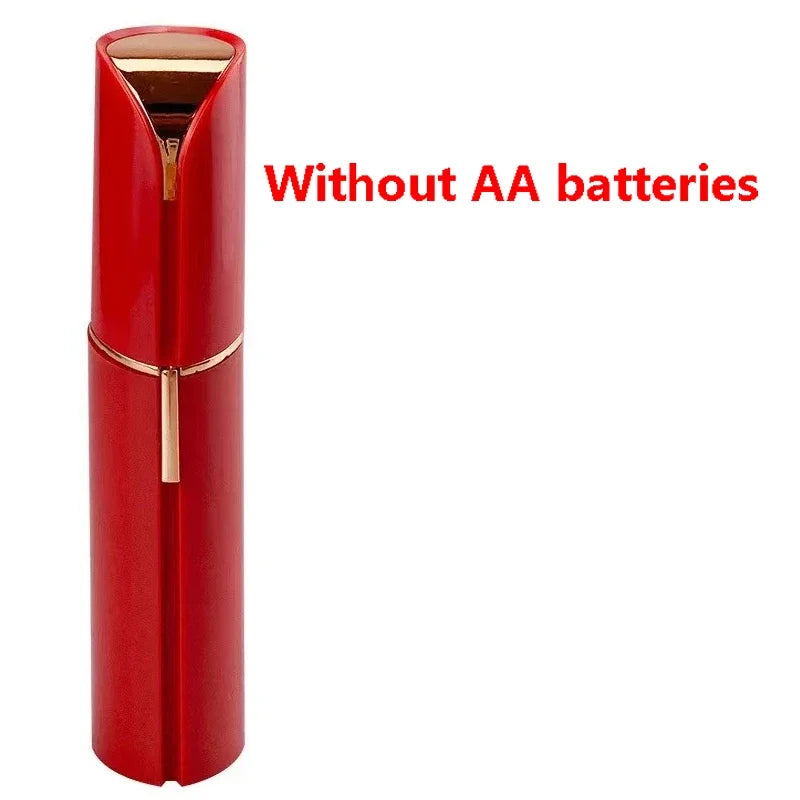Veloura™ – Pijnloze Gezichtshaarscheerder in Lipstickdesign (USB Oplaadbaar)