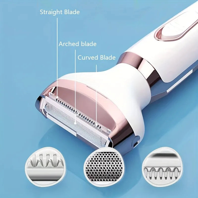 SilkaFlex™ – 4-in-1 Oplaadbare Ladyshaver & Epilator Set