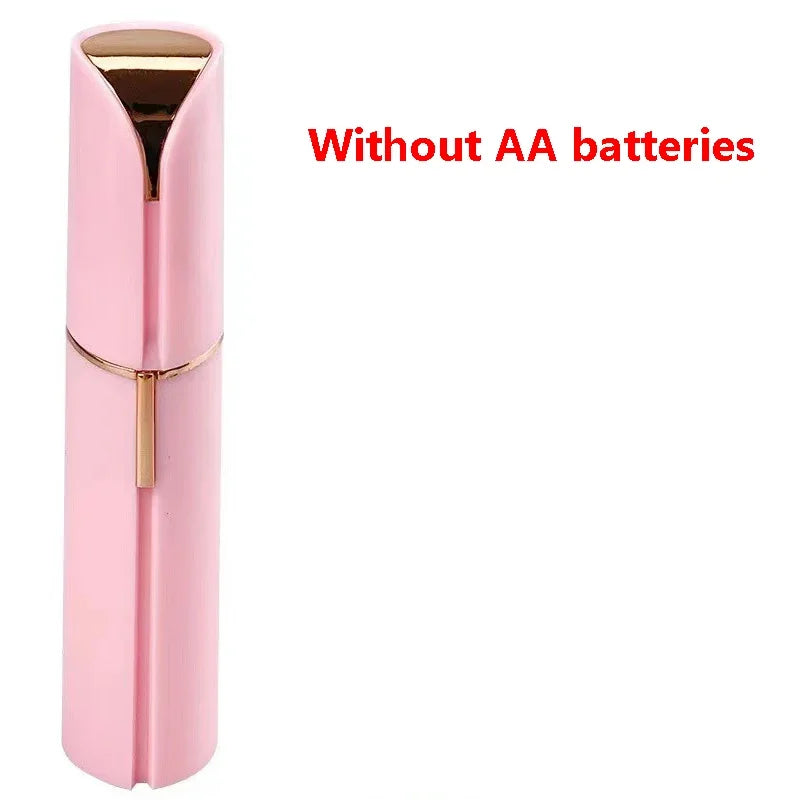 Veloura™ – Pijnloze Gezichtshaarscheerder in Lipstickdesign (USB Oplaadbaar)