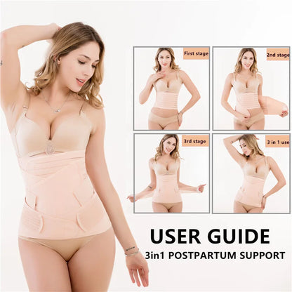 RevivaForm™ – 3-in-1 Postpartum Herstelbandage Set