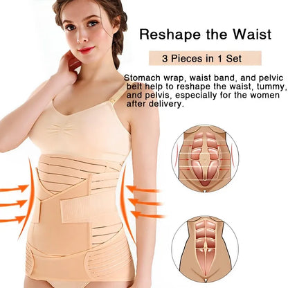 RevivaForm™ – 3-in-1 Postpartum Herstelbandage Set