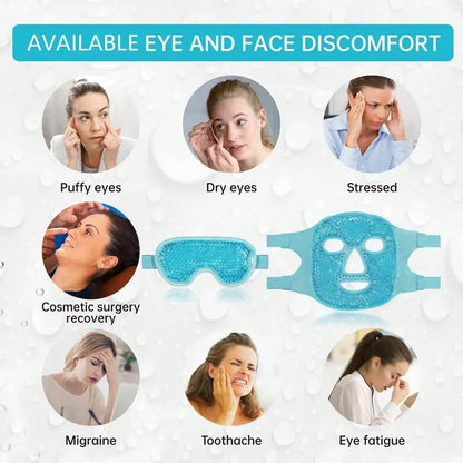 Frostéa™ – Warm & Koud Therapie Gelmasker voor Gezicht & Ogen