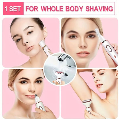 SilkaFlex™ – 4-in-1 Oplaadbare Ladyshaver & Epilator Set