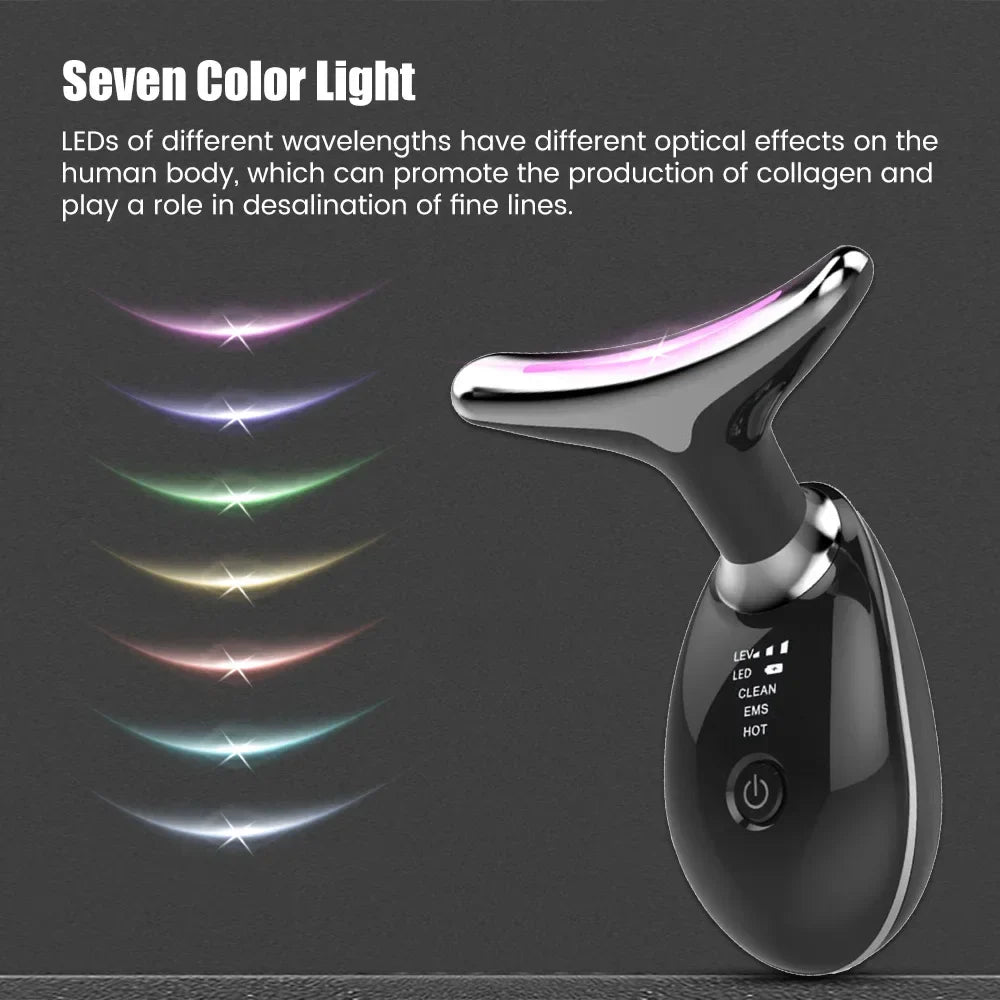 LumiLift™ – 7-Kleuren LED & EMS Gezichts- en Nekversteviger