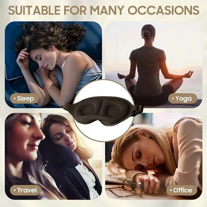 SomnaForm™ – 3D Ergonomisch Oogmasker voor Ultieme Nachtrust