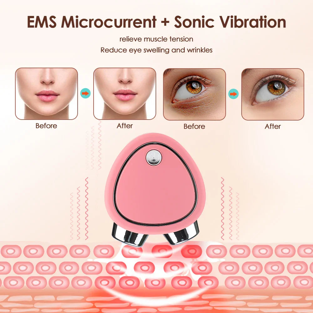 VélaLift™ – Draagbare EMS Gezichtsmassager met Microstroom & Vibratie