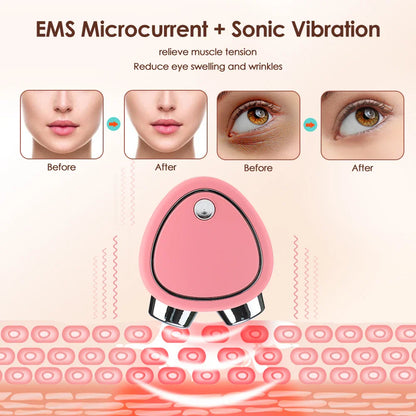 VélaLift™ – Draagbare EMS Gezichtsmassager met Microstroom & Vibratie